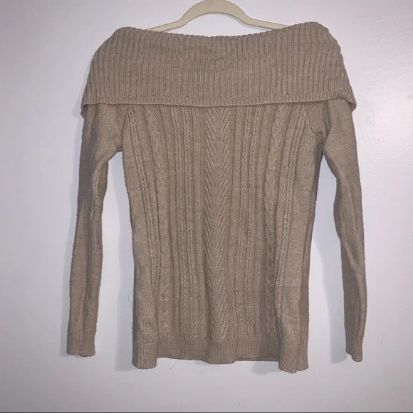 Soho Sweaters Soho New York Company Tan Off The Shoulder